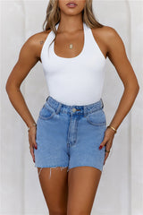 BASE  Going Viral Halter Top White