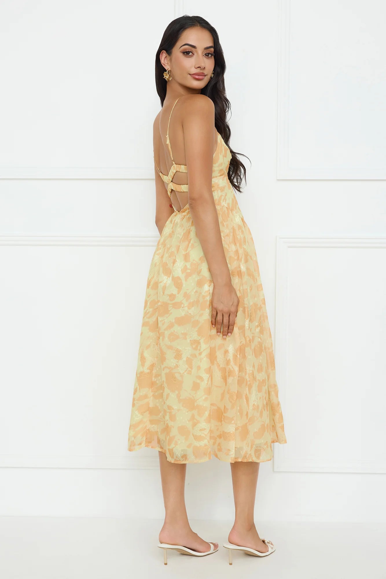 Fresh Nectar Midi Dress Yellow