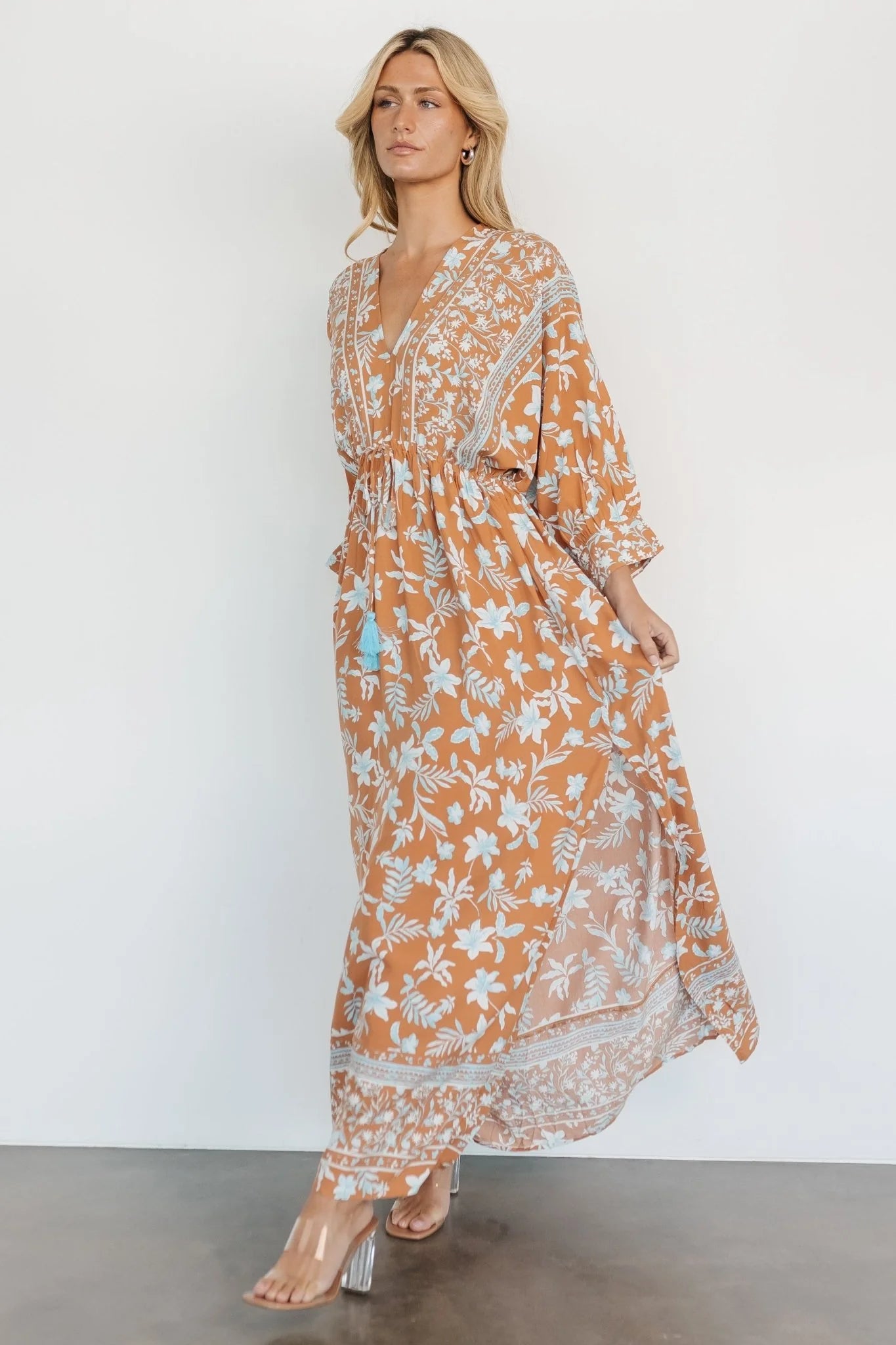 Laken Maxi Dress | Camel Multi