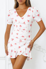 Wildflower Secrets Mini Dress White