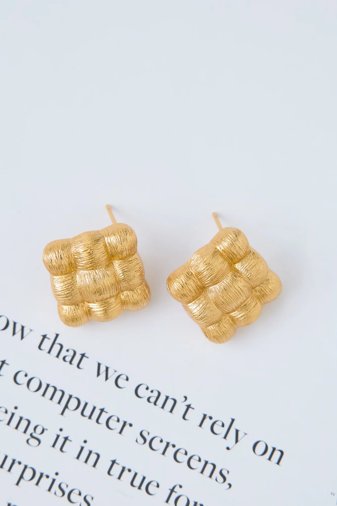 18k Gold Plated Luxa Earrings Gold