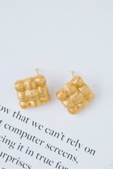 18k Gold Plated Luxa Earrings Gold