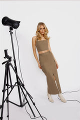 Fashionistas Only Crop Top Khaki