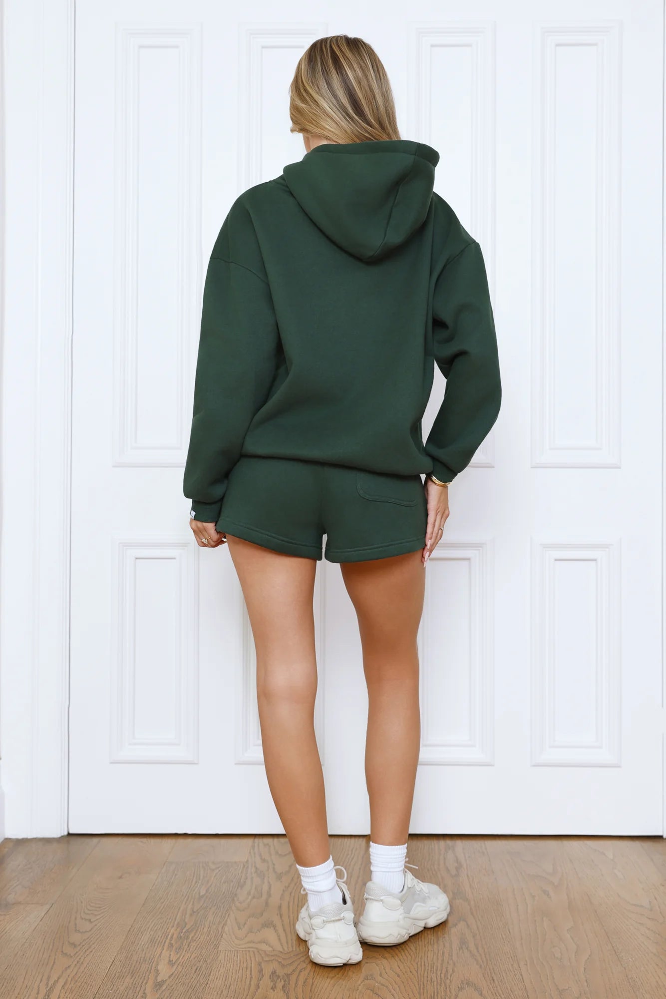 BASE Slip On Emblem Hoodie Green