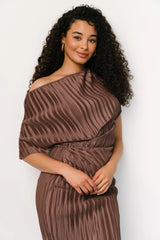 Winslow Pleated Midi Dress | Mink