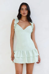 Your Wildflower Mini Dress Sage