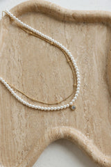 18k Gold Plated More Than Pearls Necklace Gold