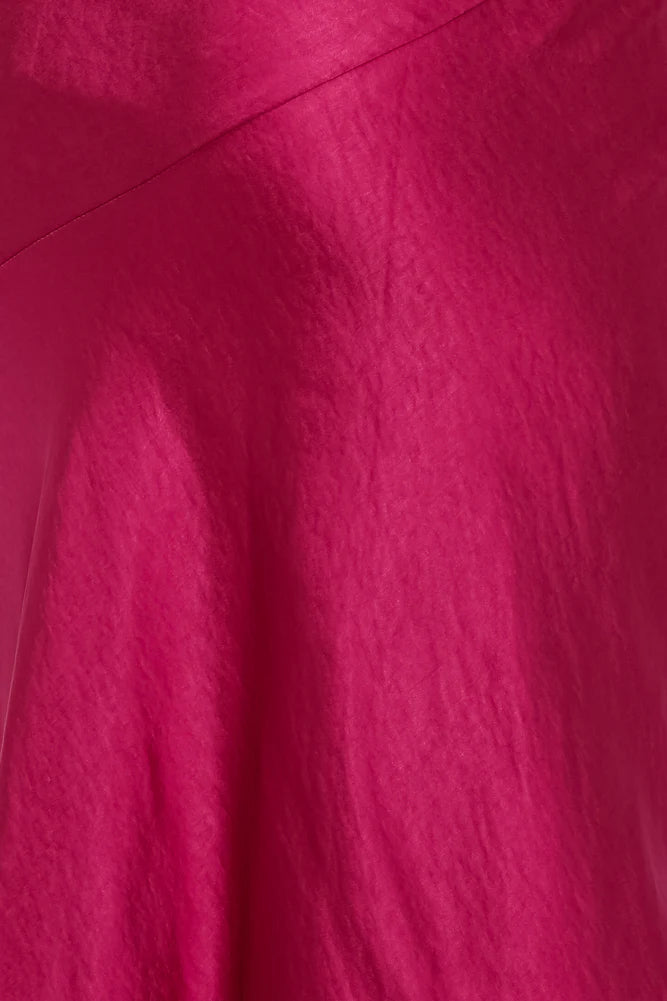 Asking For A Friend Midi Dress Fuchsia