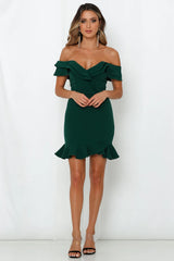 Carrying Your Love Dress Forest Green