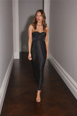 Chase The Satin Maxi Dress Black