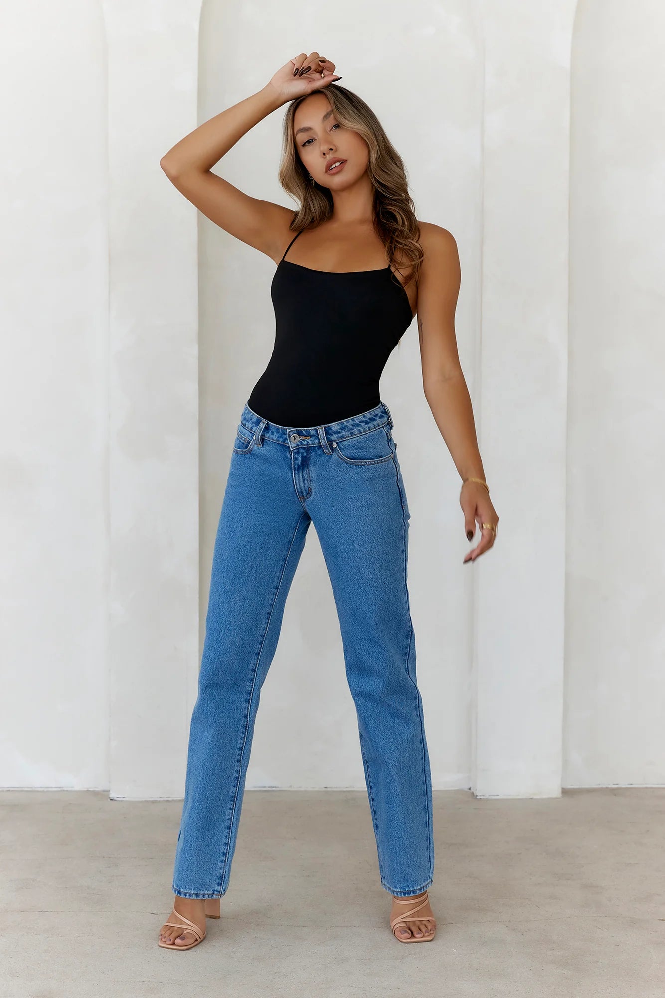 BASE  Day To Night Longline Top Black
