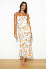 Blossom Love Maxi Dress Orange