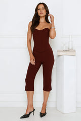 Gisele Capri Pants Bitter Chocolate