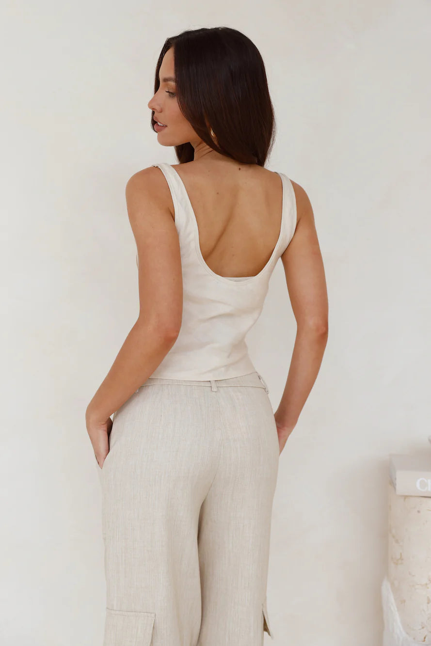 Delilah Top Ivory