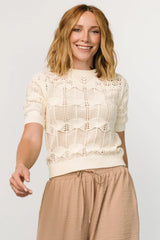 Josella Knit Top | Ivory