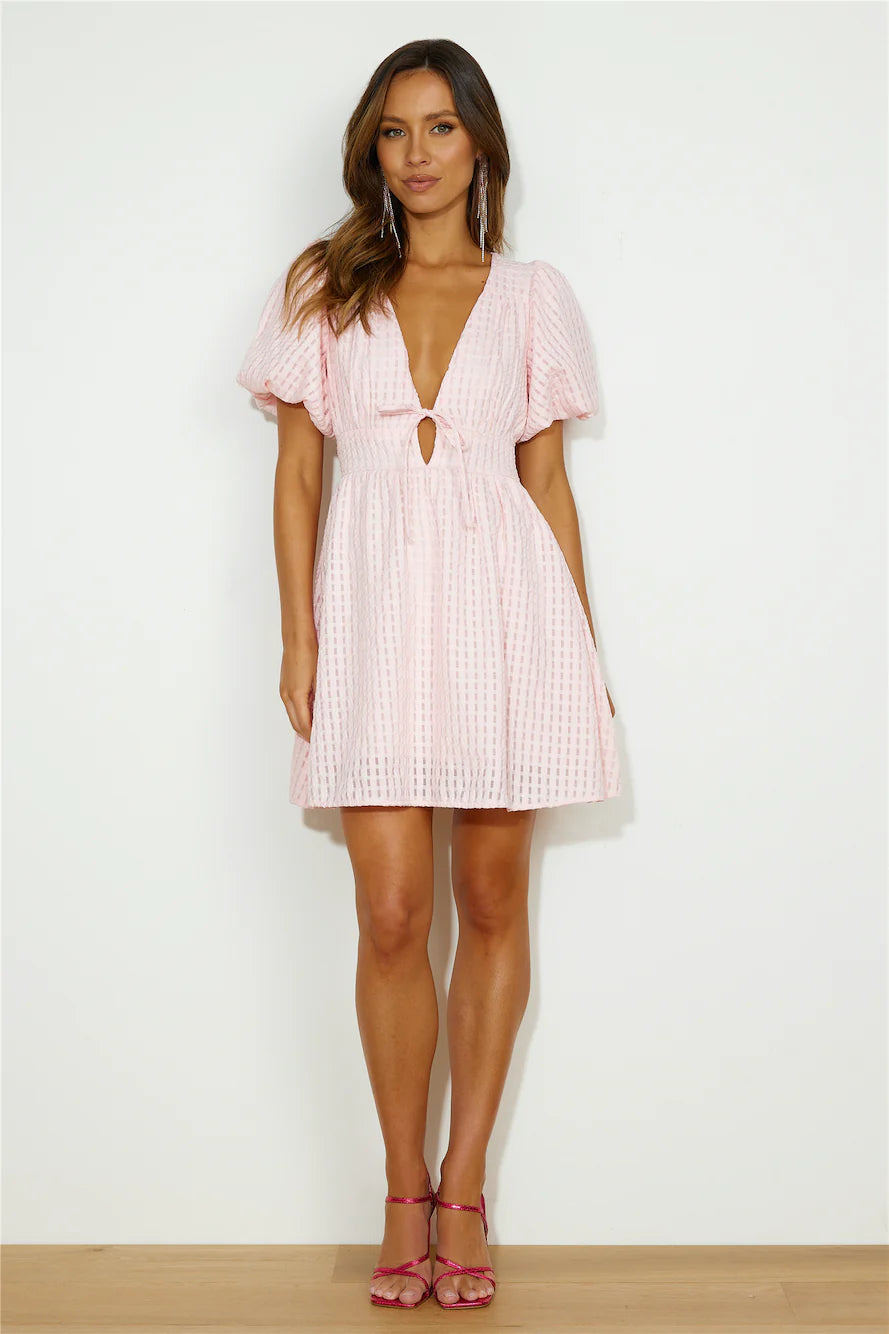 Flowers For You Mini Dress Pink