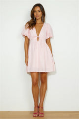 Flowers For You Mini Dress Pink
