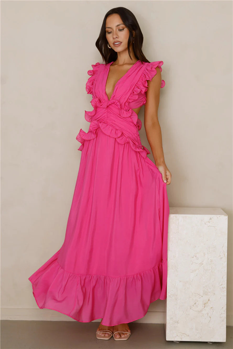 Evening Luxe Maxi Dress Pink