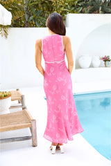 Watermelon Squeeze Maxi Dress Pink