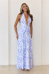 Wardrobe Goals Halter Maxi Dress Lilac