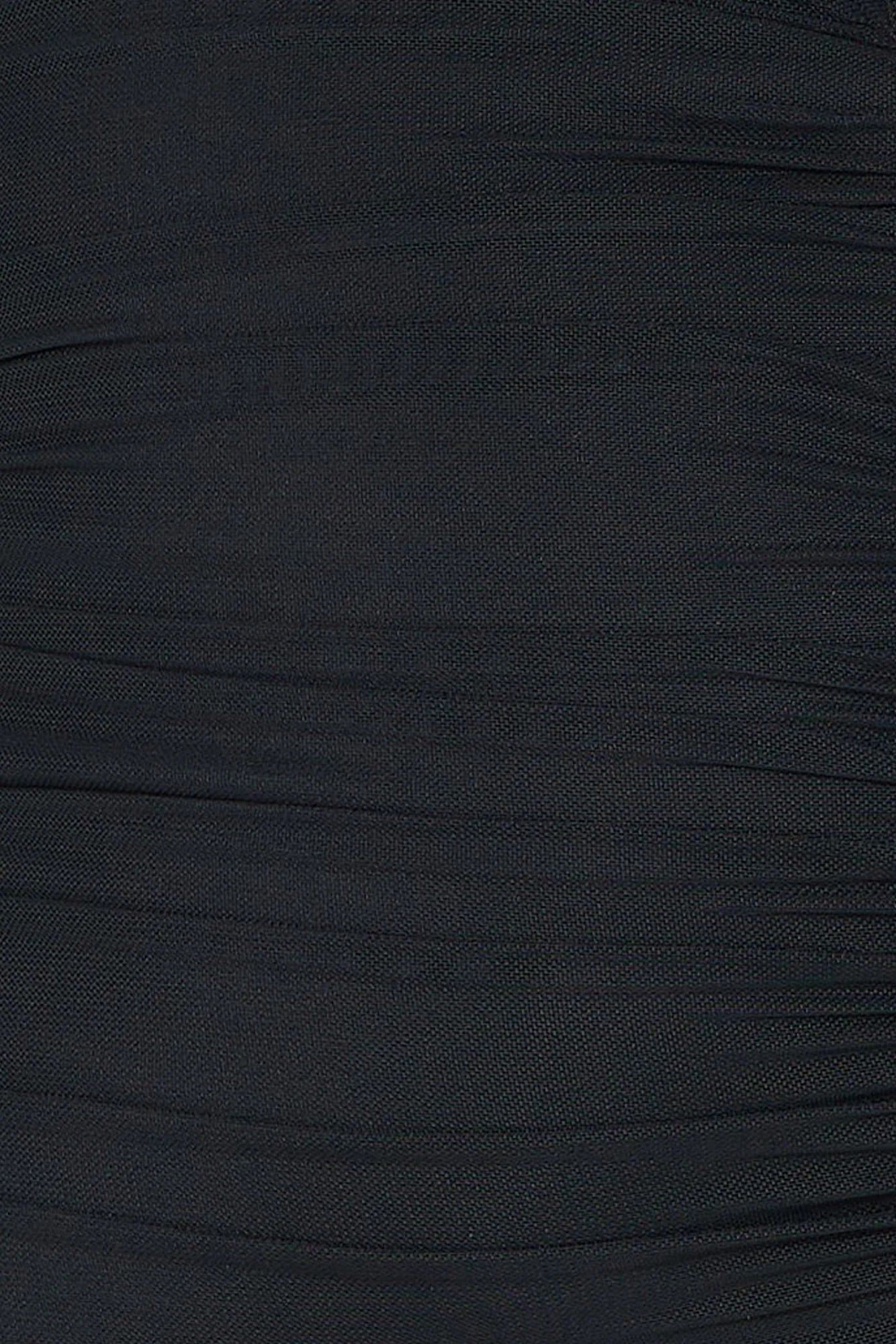 Tango Tease Strapless Mesh Mini Dress Black