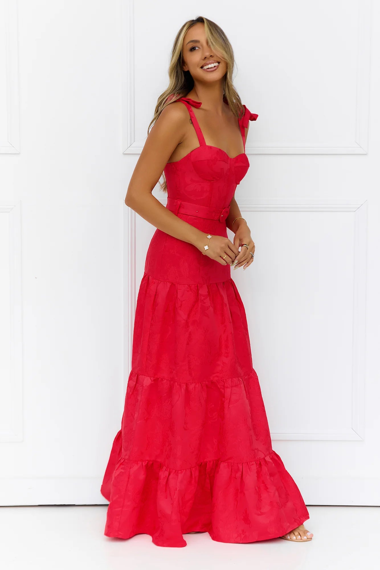 Blaze Of Passion Maxi Dress Red