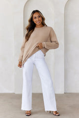 Winter Escape Knit Sweater Mocha