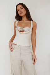 Delilah Top Ivory