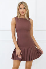 Ambition Girl Mini Dress Brown