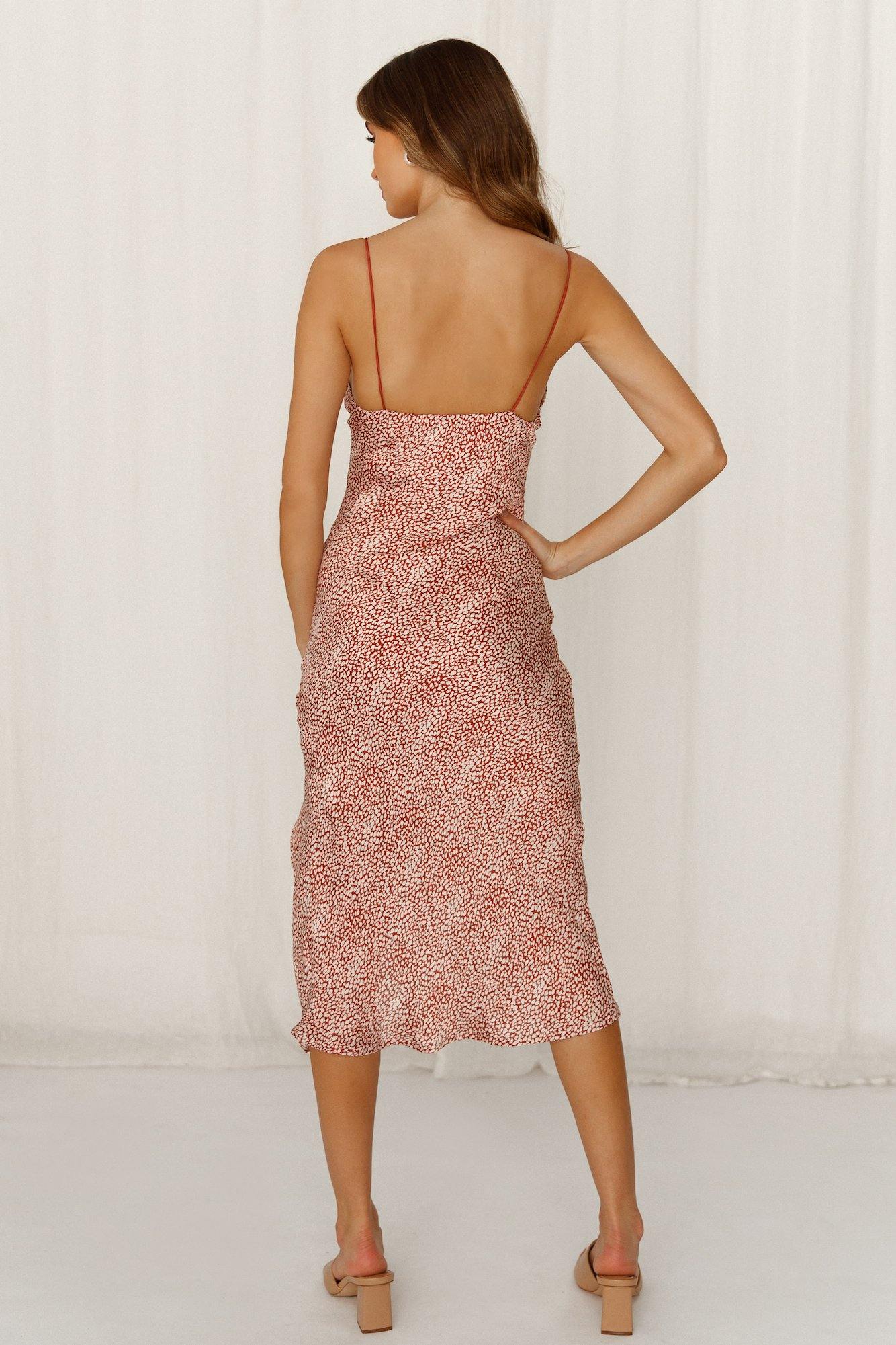 Crazy Passionate Midi Dress Red