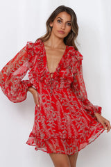 Tied Together Dress Red