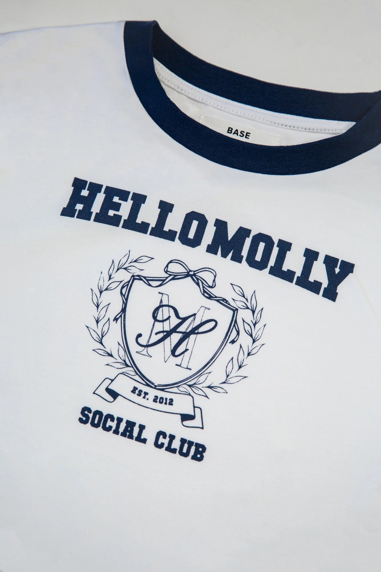 BASE Social Club Baby Tee White