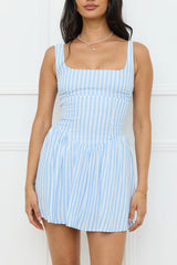 Gleaming Daylight Mini Dress Blue