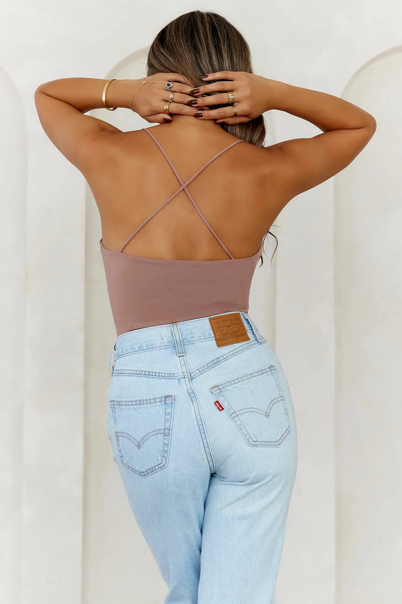 BASE  Day To Night Longline Top Mocha