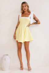 Ultimate Vacation Mini Dress Yellow