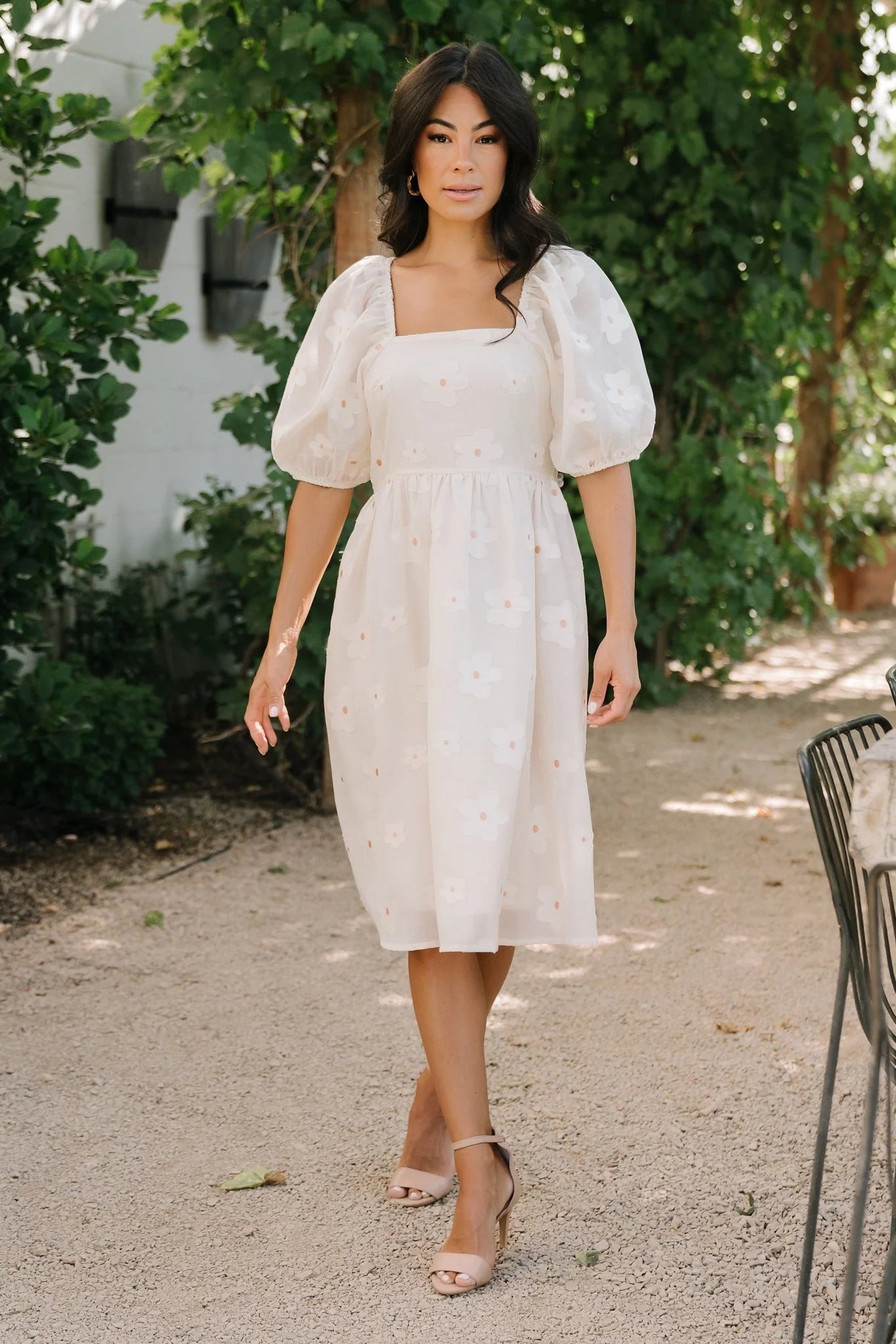 Daisy Short Dress | Vintage Cream Floral