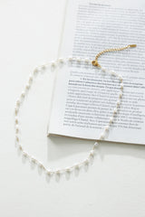 18k Gold Plated Freshwater Necklace Gold