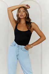 BASE  Everyday Staple Singlet Top Black
