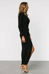 Pierce Shimmer Gown | Black