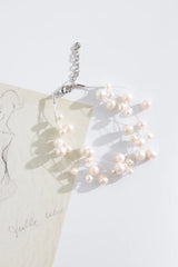 925 Silver Piper Freshwater Pearl Bracelet Silver