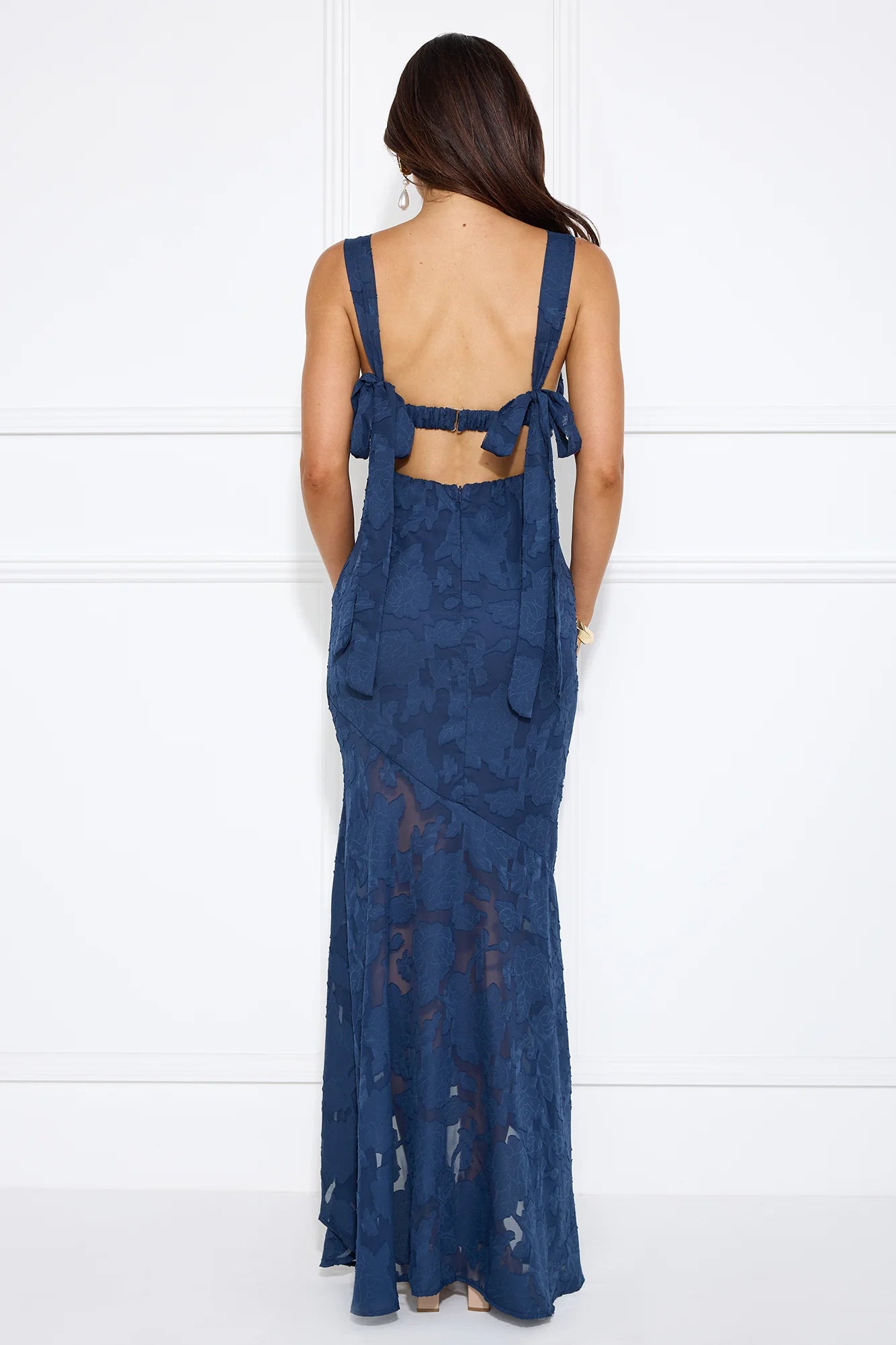 Enchanted Empire Maxi Dress Navy