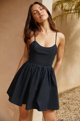 Sunshine On Her Mind Mini Dress Black