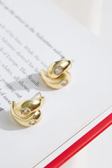 18k Gold Plated Swoon Earrings Gold
