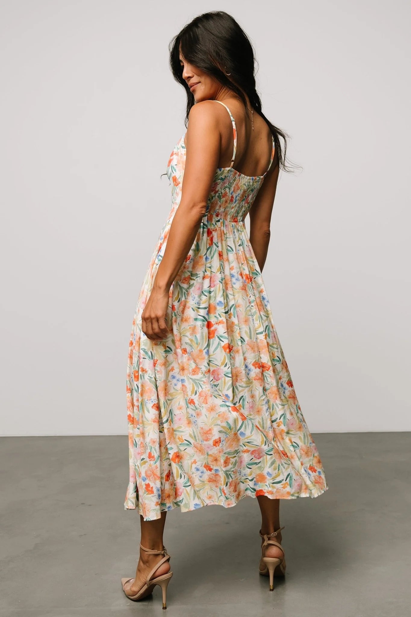 Calista Midi Dress | Multi Floral