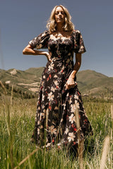 Raelynn Maxi Dress | Black Floral