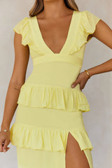 Friendship Gardens Maxi Dress Yellow