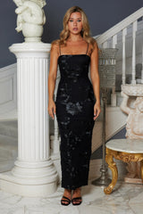 Estelle Mesh Maxi Dress Black