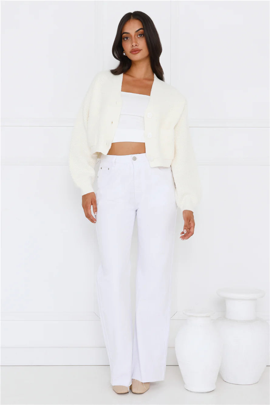 Alaska Knit Cardigan Cream