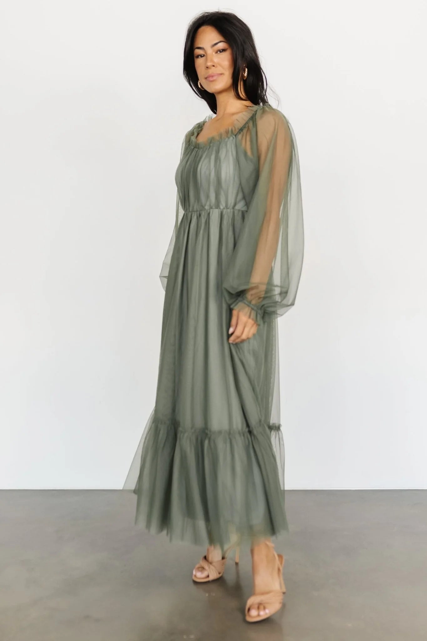 Cleobelle Maxi Dress | Dusty Olive