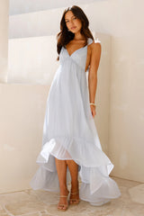 Floating On Florals Maxi Dress Blue